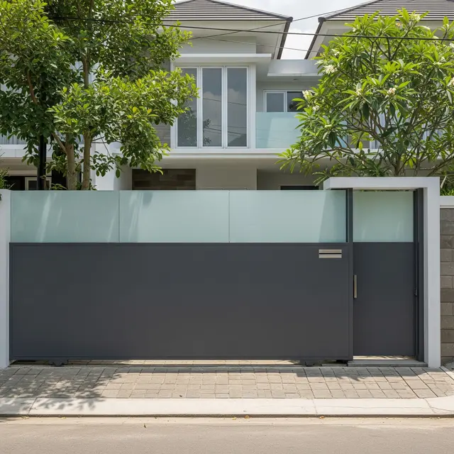 9 Model Pagar Besi Kombinasi Kaca Tempered Privasi Aman dari Luar, Solusi Hunian Modern