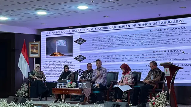 SKK Migas melakukan sosialisasi implementasi PP No 36 Tahun 2023 untuk Kontraktor Kontrak Kerja Sama (KKKS) dilaksanakan hari ini, Selasa 7 November 2023 di Jakarta. (Dok SKK Migas)
