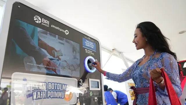 Inovasi Teknologi RVM dari BRI di Event MotoGP Mandalika Sukses Kumpulkan 65 Kg Botol Plastik