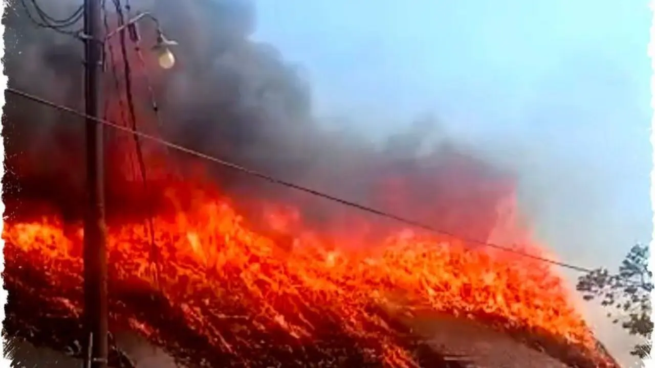 Paduppa Resort di Bulukumba terbakar. (Antara)