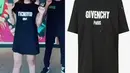 Mengenakan Oversized Givenchy, Ayu Ting Ting terlihat mirip seleb Korea. T-Shirt Givenchy Rp8.600.000. (Instagram/ Fashion Ayu Ting Ting).