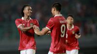 Timnas Indonesia U-19 berhasil memetik kemenangan telak 7-0 atas Brunei Darussalam di matchday kedua Grup A Piala AFF U-19 2022 di Stadion Patriot Candrabhaga, Bekasi, Senin (4/7/2022). Bintang kemenangan Timnas Indonesia U-19 tidak lain adalah Hokky Caraka yang mencetak 3 gol. Sementara 4 gol lainnya dicetak oleh Arkhan Fikri (2 gol), dan masing-masing satu gol oleh Ronaldo Kwateh dan Alfriyanto Nico. (Bola.com/M. Iqbal Ichsan)