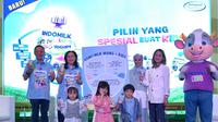 Indomilk menegaskan komitmennya untuk menghadirkan camilan sehat untuk anak dalam Konferensi Pers Peluncuran Produk Indomilk Kids Yogurt di acara Mommy N’ Me di JICC Senayan. (Sumber: Indomilk Kids)