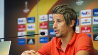 Bek anyar Real Madrid Fabio Coentrao didaftarkan sebagai striker dalam skuat El Real di Liga Champions. (LAURIE DIEFFEMBACQ / BELGA / AFP)