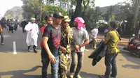 Massa pendukung Prabowo-Hatta ditangkap polisi. (Ahmad Romadoni/Liputan6.com)