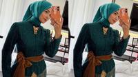 Model Atasan Brokat Hijab dan Rok Kebaya Bali ala Citra Kirana/Instagram/@citraciki