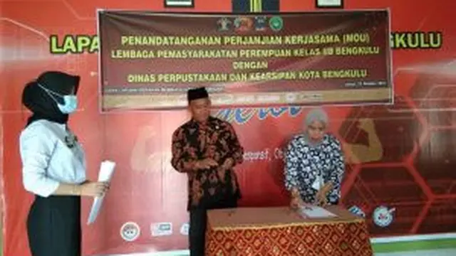 Dinas Perpustakaan dan Kearsipan Bengkulu Sediakan Buku Bacaan di Lapas Perempuan