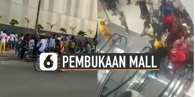 VIDEO: Viral Ramainya Pengunjung Saat Pembukaan Mall Hari Pertama di Kamerun