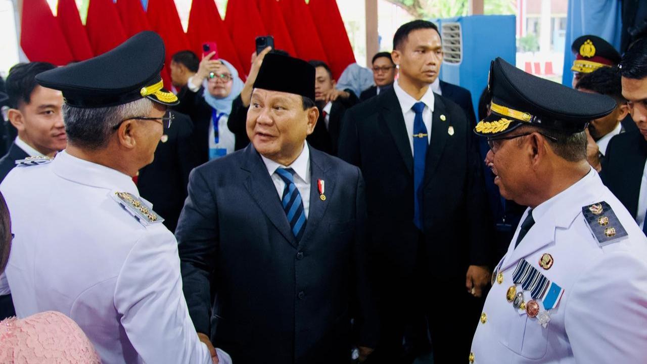 Prabowo lantik kepala daerah di Istana Merdeka