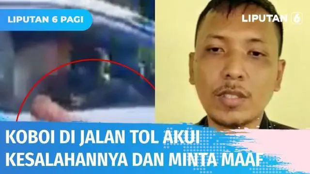 VIDEO: Koboi Jalanan yang Acungkan Pistol ke Sopir Truk Minta Maaf