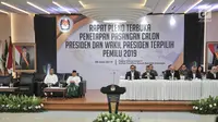 Suasana Rapat Pleno Terbuka Penetapan Presiden dan Wakil Presiden Terpilih Pemilu 2019 di Gedung KPU, Jakarta, Minggu (30/6/2019). KPU menetapkan Joko Widodo dan Ma'ruf Amin sebagai Presiden-Wapres Terpilih Pemilu 2019 dengan total 85.607.362 suara atau 55,50 persen. (merdeka.com/Iqbal S Nugroho)