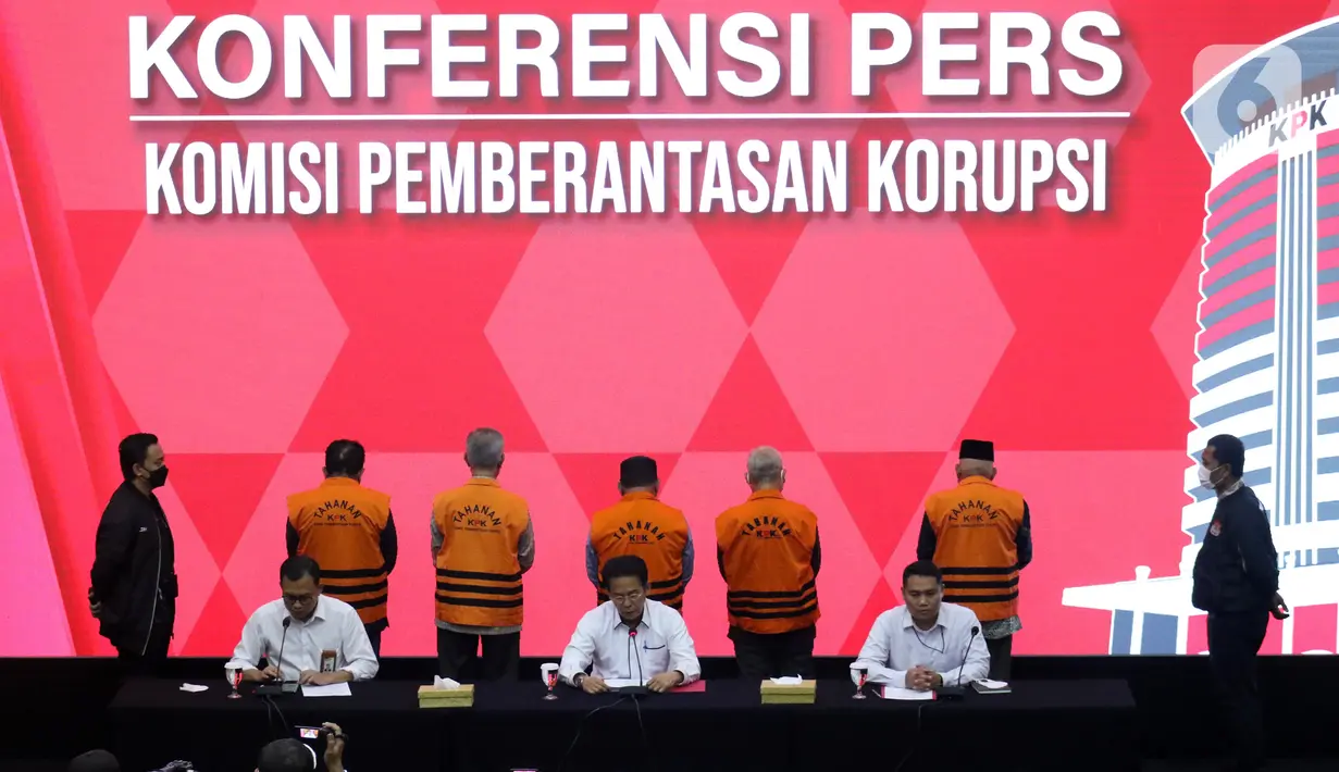 Lima tersangka tersebut adalah Nasri Umar, Muhammad Isroni, Djamaluddin, Hasan Ibrahim dan Abdul Salam Haji Daud. (Liputan6.com/Helmi Fithriansyah)