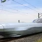 ALFA-X,desain kereta cepat terbaru Jepang yang mampu melaju hingga 400 kilometer per jam (AFP/JIJI Press)