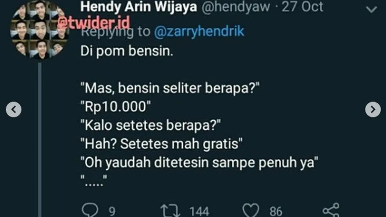 cuitan seberapa miskin lo (foto: twitter/@twider.id)