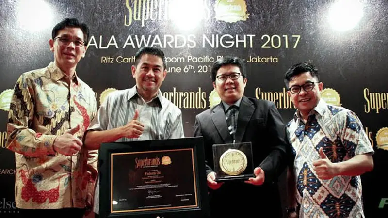 Kepercayaan Konsumen Tinggi, Federal Oil Raih Superbrands Awards