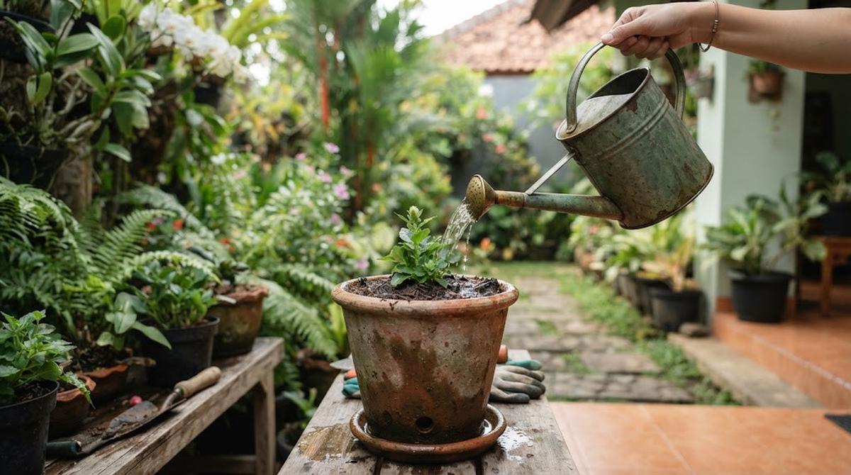 Atur Penyiraman Sesuai Kondisi Tanah