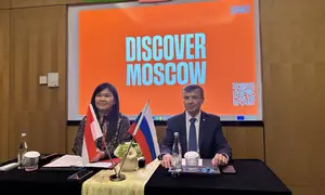 Maria Pasuginova dan Dubes Rusia, Sergei Gennadievich Tolchenov Selasa (1/9/2026) (Dok: Liputan6/Nasywa Fakhirah)