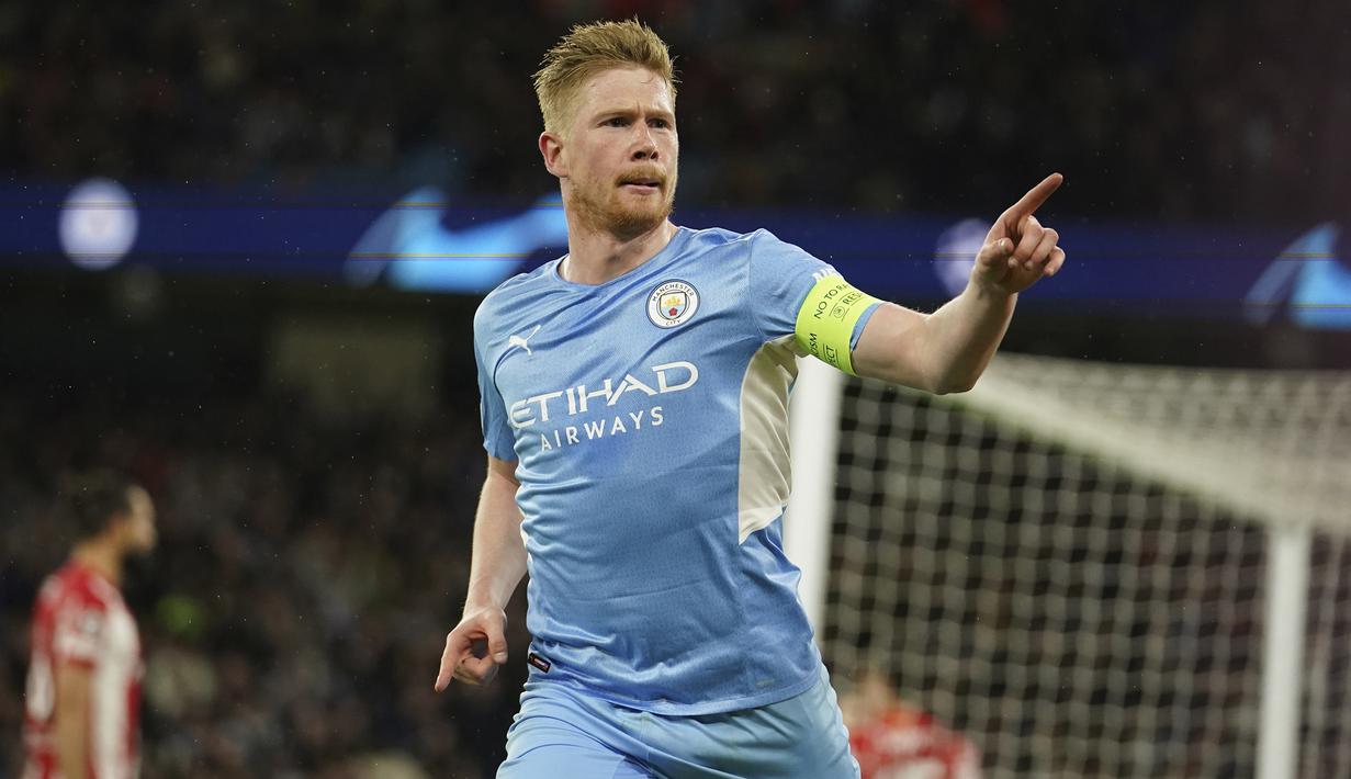 Masih memimpin di Liga Inggris, Manchester City pun sukses menjaga penampilan terbaiknya di Liga Champions dengan mencapai babak perempatfinal. Mencatat total 6 kemenangan, 1 hasil imbang dan 2 kali kalah, 5 pemain Man City sukses merebut gelar Man of The Match. (AP/Dave Thompson)