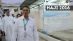 Menteri Agama Lukman Hakim Saifuddin memeriksa kesiapan jajarannya dalam puncak ibadah haji wukuf di Padang Arafah 