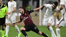 Musim lalu Bertolacci sempat dipinjamkan ke Genoa dan tampil baik. Namun sekembalinya ke AC Milan, pemain 28 tahun tersebut gagal bersaing dengan nama seperti Bakayoko dan Franck Kessie. (AFP/Miguel Medina)