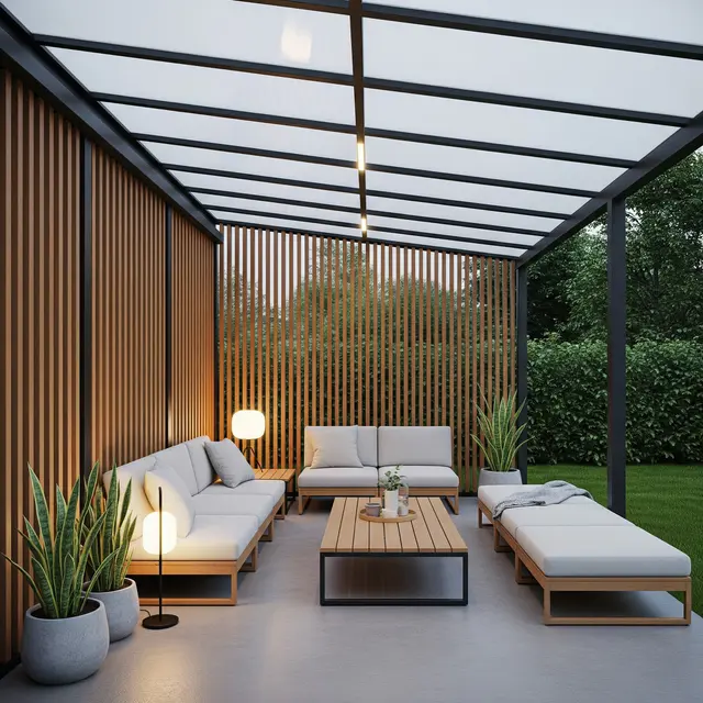 Model Teras Rumah Minimalis yang Nyaman untuk Aktivitas Keluarga (Image by Gemini AI)