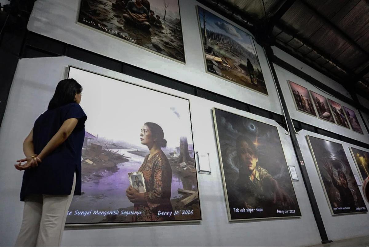 FOTO: Pameran Lukisan Refleksi Krisis Ekologi Nusantara di Bulan Ramadan