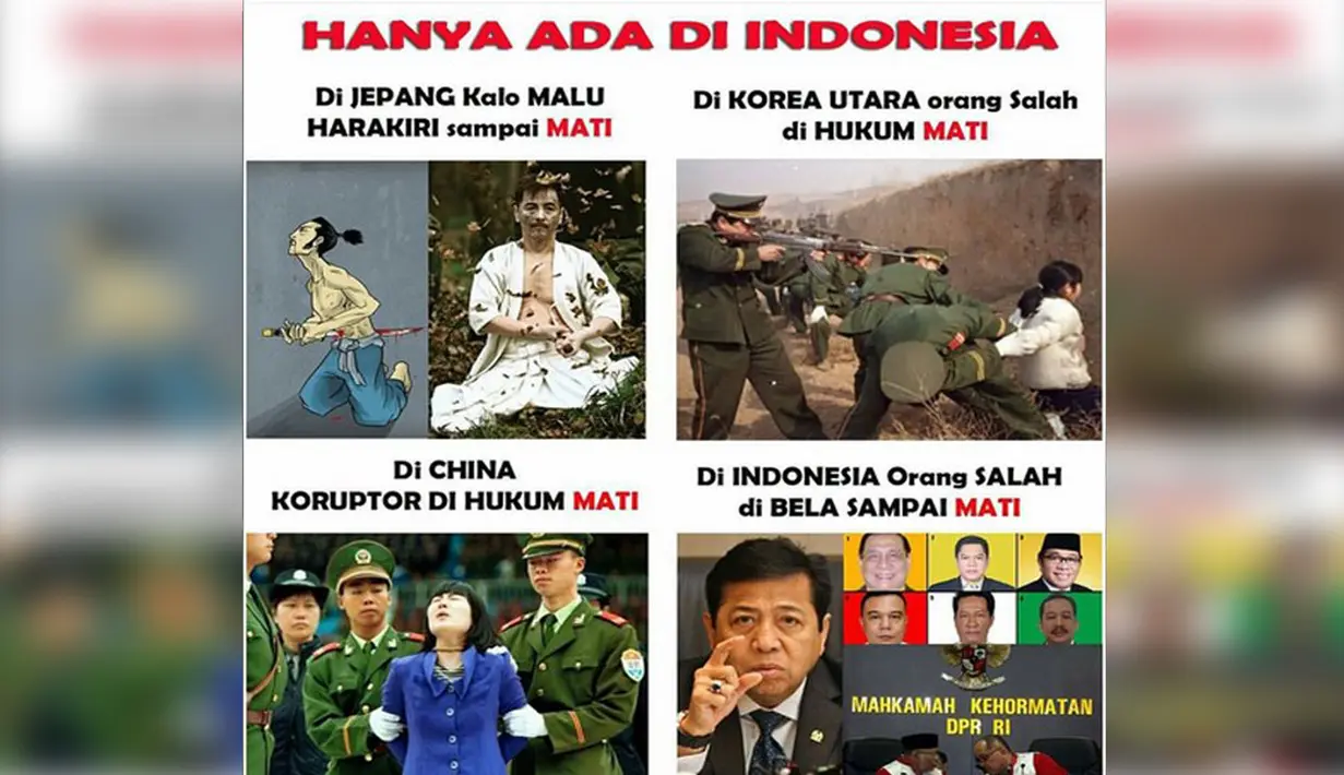 Hanya ada di Indonesia. (twitter#MKDBobrok)