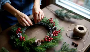 Cara Membuat Christmas Wreath DIY untuk Pemula, Hemat dan Mudah