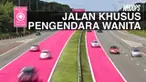 Jalanan ini dibangun sesuai dengan warna kegemaran banyak wanita di dunia.