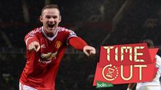 Wayne Rooney mencetak gol indah yang menentukan kemenangan 2-1 Manchester United atas Swansea City, pada lanjutan Premier League, di Stadion Old Trafford, Sabtu (2/1/2016). 