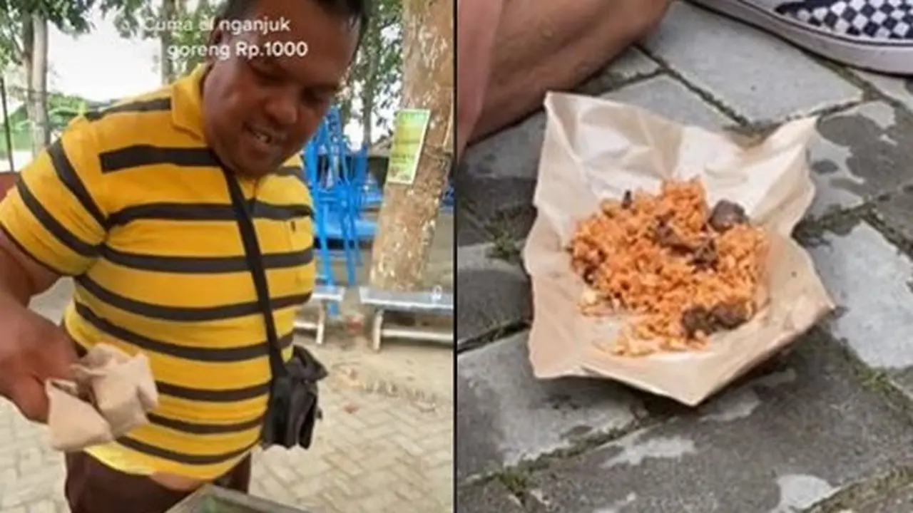 Viral Nasi Goreng Harganya Cuma Rp 1.000, Porsinya Bikin Kaget
