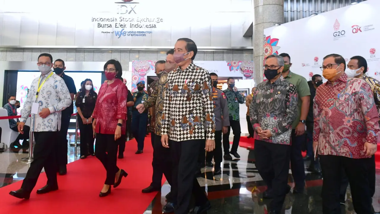 Jokowi Hadiri Pembukaan Perdagangan Bursa Efek Indonesia 2022