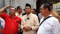 Wakil Wali Kota Depok Imam Budi Hartono akhirnya mendatangi Gereja Sidang Tuhan Jemaat Agape Ministry yang mengalami kebakaran beberapa waktu lalu dan kembali bicara soal Sandi. (Istimewa)