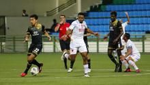 PSM saat meladeni Tampines Rovers di Stadion Jalan Besar, Singapura, dalam laga pertama Grup H Piala AFC 2020 (12/2/2020). (Bola.com/Abdi Satria)