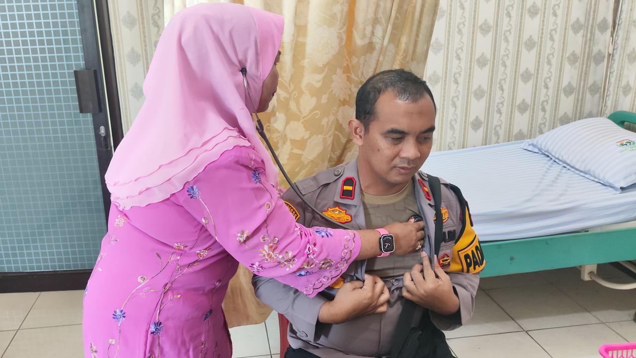 Polres Bengkalis Periksa Kesehatan Personel Jelang Pilkada Serentak