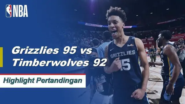 Berita video highlight Memphis Grizzlies mengalahkan Minnesota Timberwolves 95-92 untuk meraih gelar juara NBA Summer League 2019, Senin (16/7/2019).