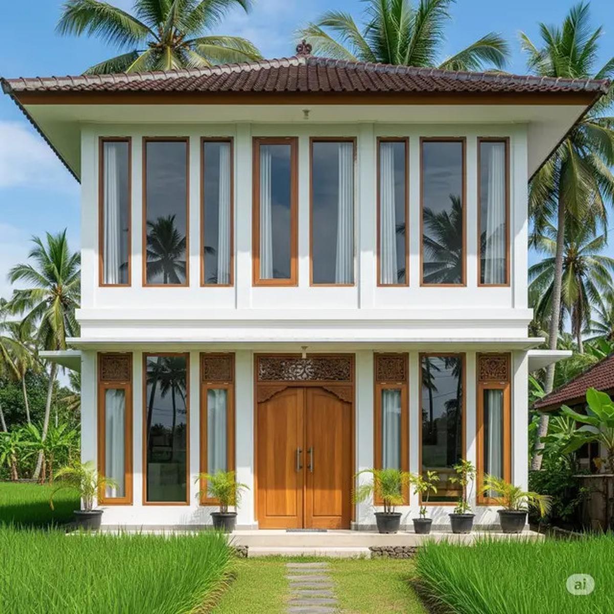 10 Inspirasi Desain Rumah Sederhana 2 Lantai di Desa, Nyaman, Asri, dan Hemat Biaya