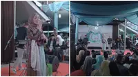 Isi acara di hajatan kampung, Nisa Sabyan bikin heboh warga. (Sumber: YouTube/SABYAN)