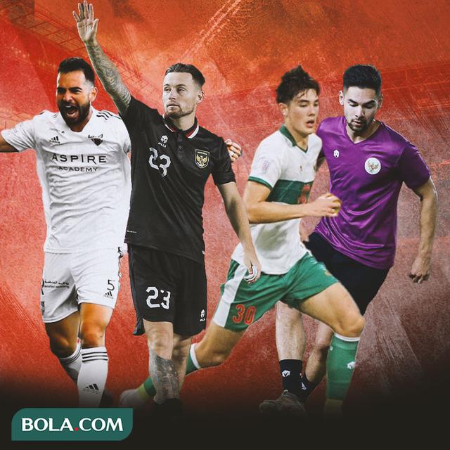 Timnas Indonesia - Marc Klok, Jordi Amat, Sandy Walsh, Elkan Baggott