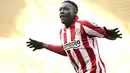 Selebrasi striker Sunderland Danny Welbeck usai menjebol gawang Bolton Wanderers dalam lanjutan EPL di Stadium of Light, Sunderland, 18 Desember  2010. AFP PHOTO / GRAHAM STUART