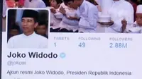 Bertepatan dengan momen spesial ini, Presiden Jokowi membuat akun twitter baru.