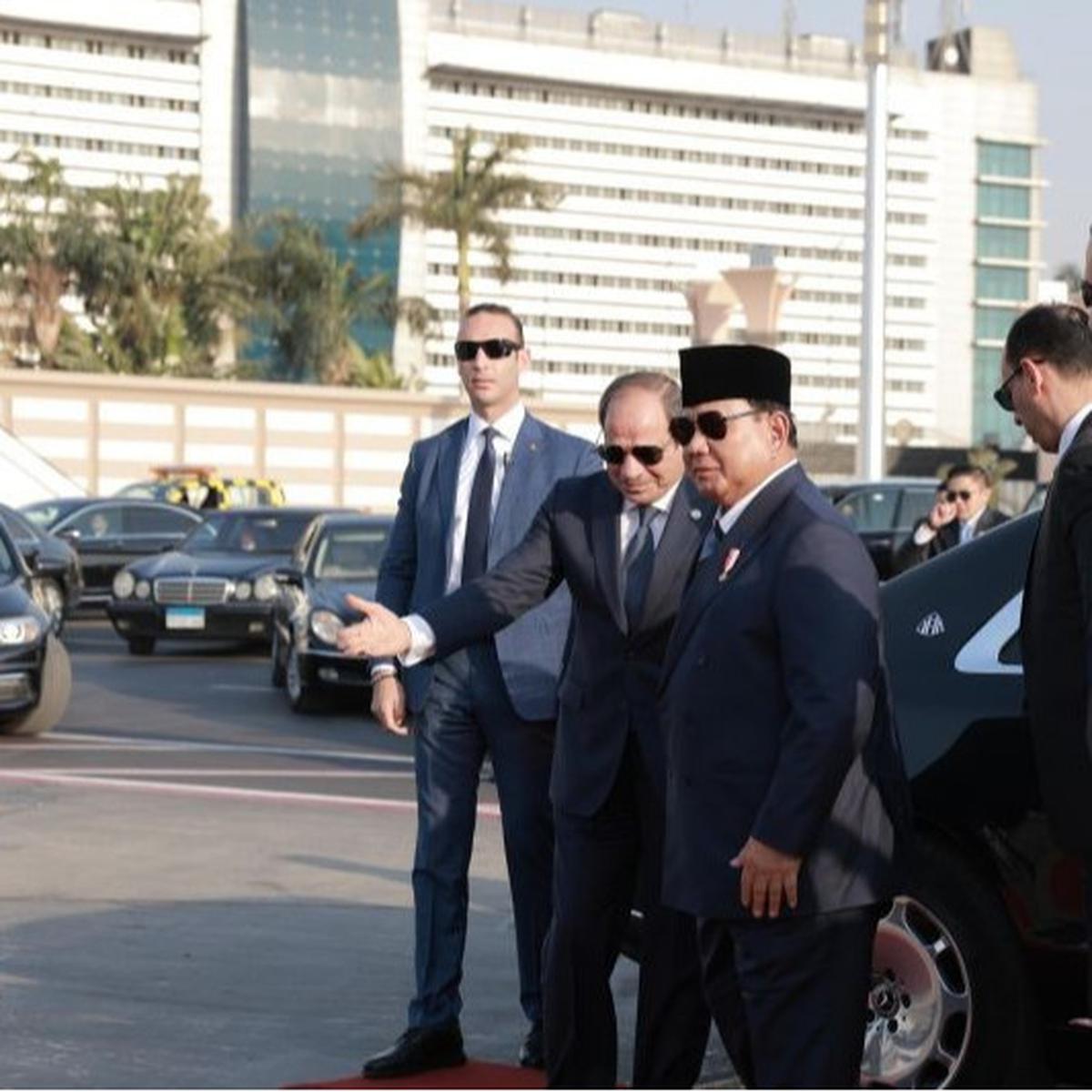 Presiden El-Sisi Antar Langsung Keberangkatan Prabowo ke Doha, Tandai Hubungan Mesir-Indonesia yang Erat