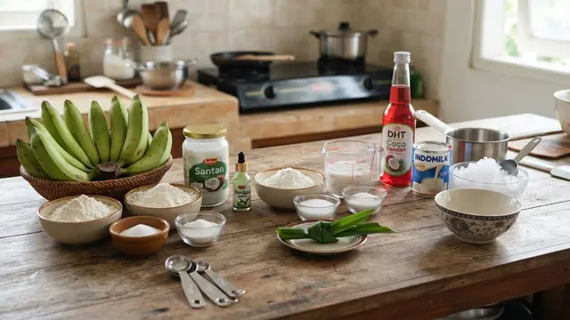 Resep Es Pisang Ijo, Manis Gurih dengan Kulit yang Empuk