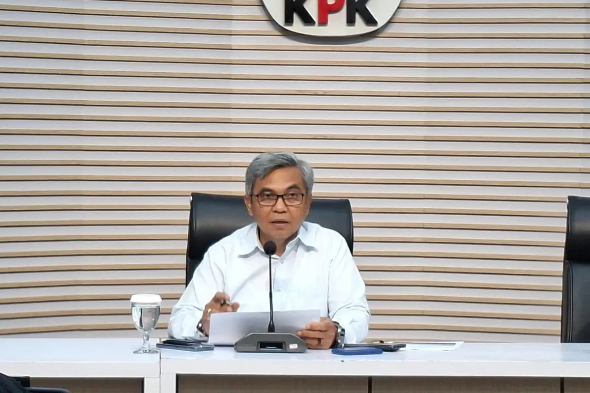 Ketua KPK Setyo Budianto saat konferensi pers, di Gedung KPK, Kamis (4/6/2026). (Liputan6.com/Rifqy)