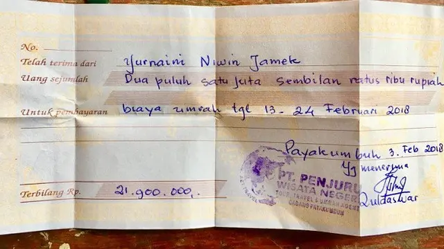 Nenek 75 Tahun Diberangkatkan Umroh Setelah Ditipu First Travel