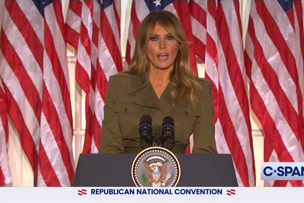 Ibu Negara AS Melania Trump di Konvensi Partai Republik.