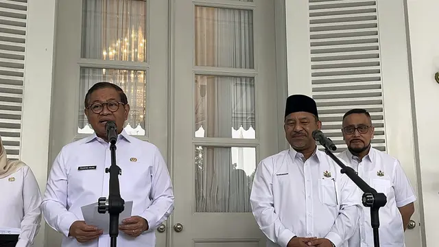 Gubernur DKI Jakarta Pramono Anung dan Menteri Besar Kelantan Mohd Nassuruddin Daud di Balai Kota Jakarta, Rabu (13/5/2026).
