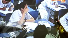 SMA Negeri Budi Utomo Jakarta Pusat melaksanakanUjian Nasional Selasa (15/4/14) (Liputan6.com/Faisal R Syam).