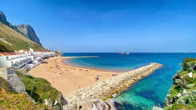 Keindahan panorama alam di Gibraltar, wilayah luar negeri Inggris