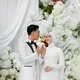 Dea Annisa resmi menikah dengan Mazaki Ahmad dalam balutan gaun modest serba putih (@deaannisa)
